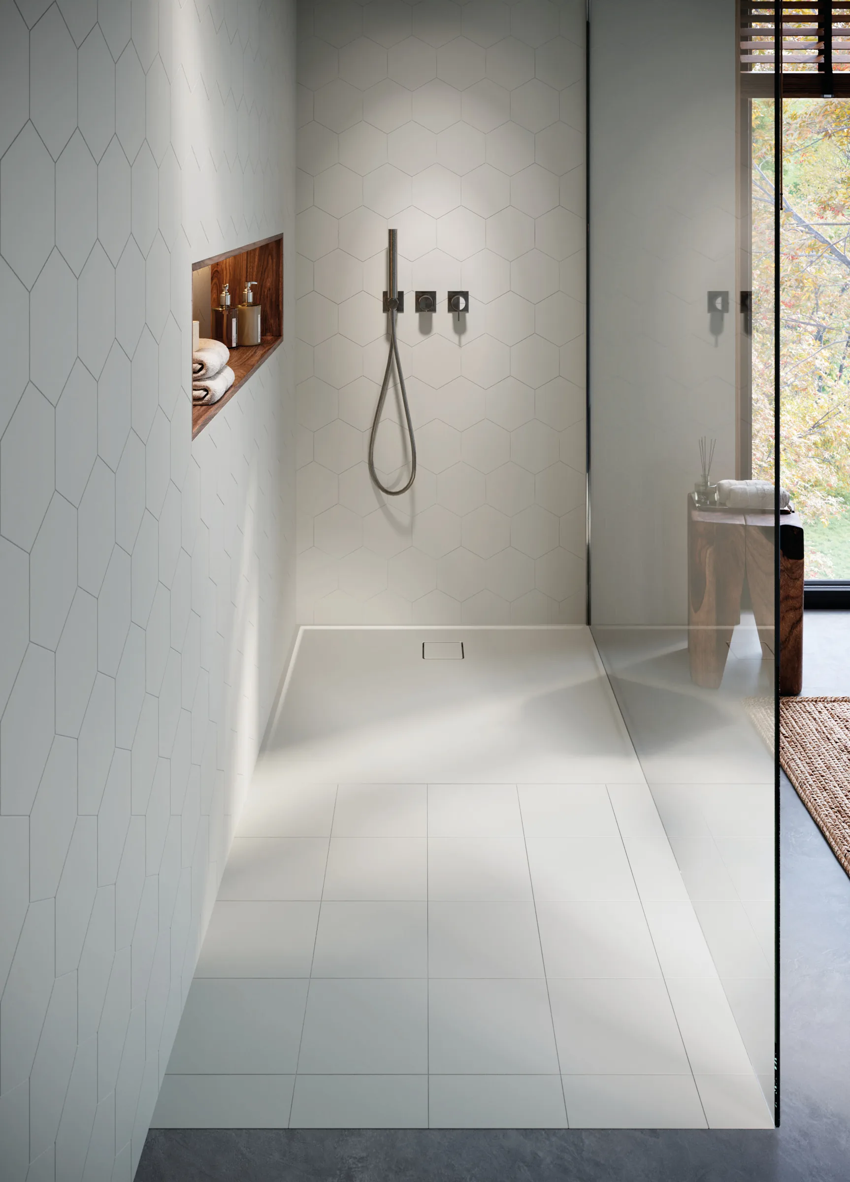 Plato de ducha Kaura 90x90 Ash